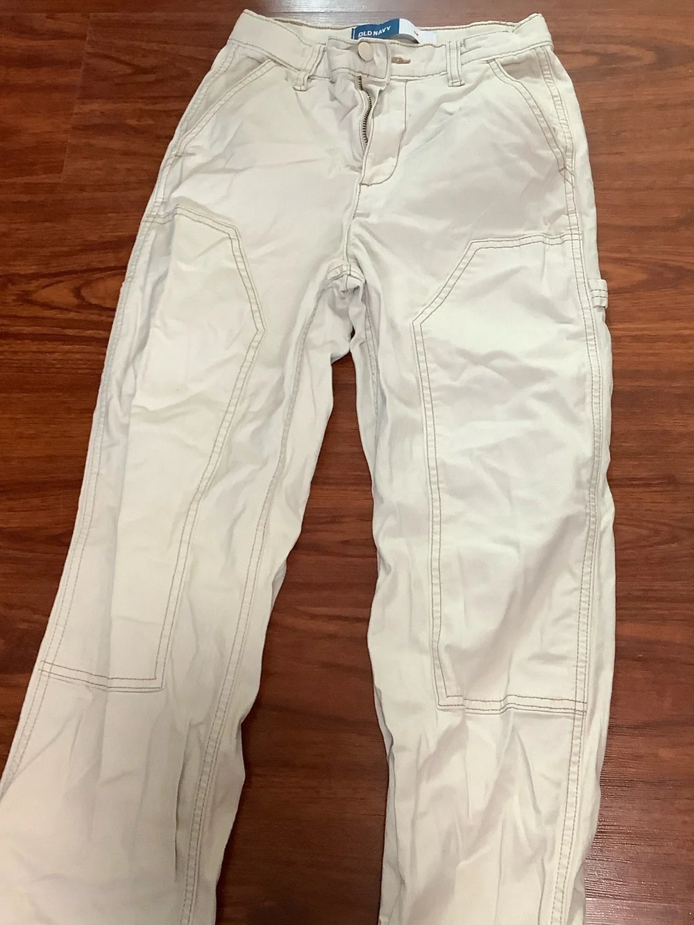 Old Navy Cream Utility-Style Kids Pants